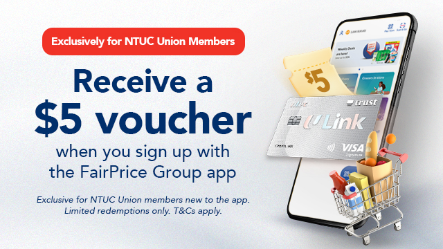 Unlock a $5 Voucher on the FairPrice Group app