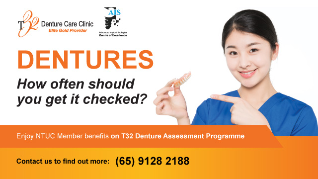 Enjoy NTUC member benefits on T32 Denture Assessment Programme