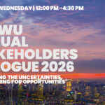 Photo of Singapore Skyline in the evening with the message FDAWU Stakeholder Dialogue 2026